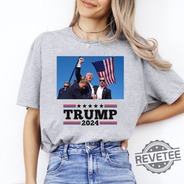 Trump Shirt Trump Shooting Shirt Mugshot Shirt Trumpshirt Shot Trump 2024 Shirt Trump For President 2024 Shirt Election 2024 Shirt revetee 1