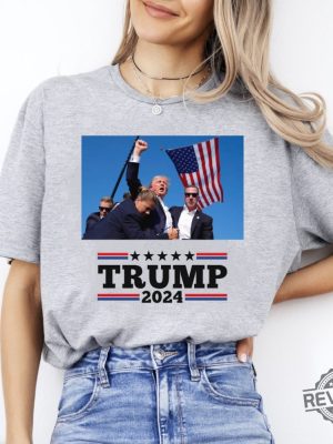 Trump Shirt Trump Shooting Shirt Mugshot Shirt Trumpshirt Shot Trump 2024 Shirt Trump For President 2024 Shirt Election 2024 Shirt revetee 2