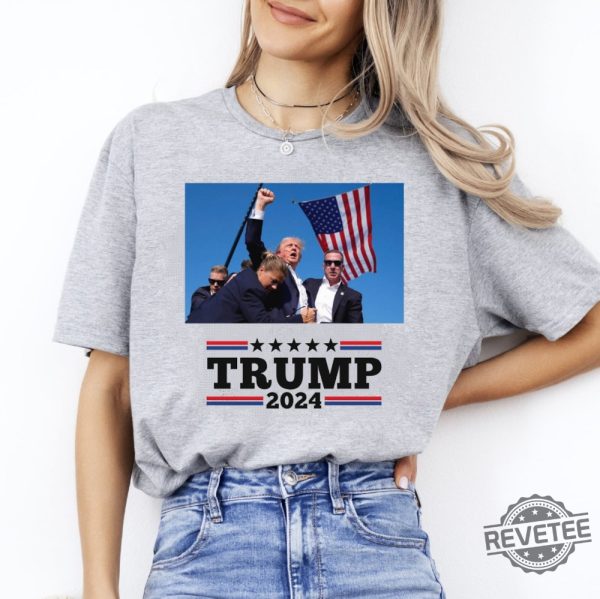 Trump Shirt Trump Shooting Shirt Mugshot Shirt Trumpshirt Shot Trump 2024 Shirt Trump For President 2024 Shirt Election 2024 Shirt revetee 2