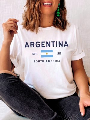 Argentina Shirt Argentinian Flag T Shirt Argentina Football Shirt revetee 2