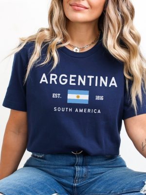 Argentina Shirt Argentinian Flag T Shirt Argentina Football Shirt revetee 4