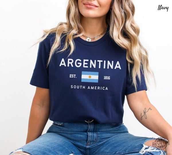 Argentina Shirt Argentinian Flag T Shirt Argentina Football Shirt revetee 4