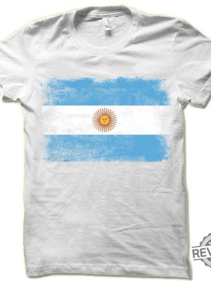 Flag Of Argentina T Shirt Argentinian Flag Shirt Argentina Football Shirt Argentina Game Shirt revetee 2