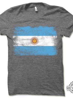 Flag Of Argentina T Shirt Argentinian Flag Shirt Argentina Football Shirt Argentina Game Shirt revetee 3