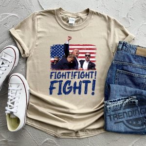 Trump Fight Fight Fight Shirt God Bless Trump Shirt President Donald Trump 2024 Shirt Trump Vance Shirt Donald Trump Shirt trendingnowe 3