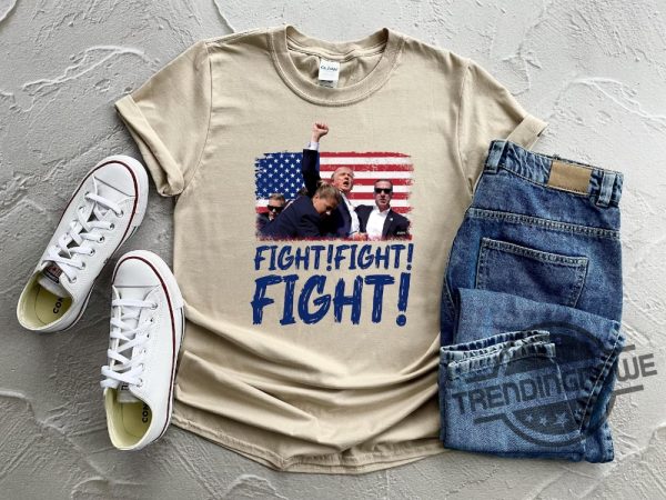 Trump Fight Fight Fight Shirt God Bless Trump Shirt President Donald Trump 2024 Shirt Trump Vance Shirt Donald Trump Shirt trendingnowe 3