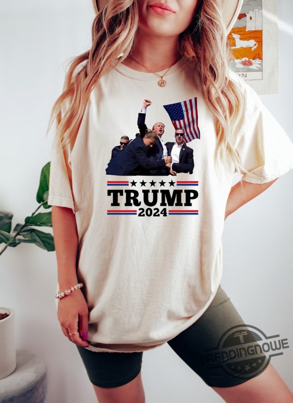 Trump 2024 Shirt Donald Trump Assassination T Shirt Trump Supporter Tee Republicans Trump Lovers Tee I Stand With Trump trendingnowe 1