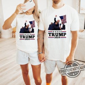 Trump 2024 Shirt Donald Trump Assassination T Shirt Trump Supporter Tee Republicans Trump Lovers Tee I Stand With Trump trendingnowe 3