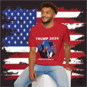 Trump 2024 Unstoppable Shirt Cant Stop Trump Sweatshirt Bloody Trump Hoodie President Donald Trump Tshirt giftyzy 6