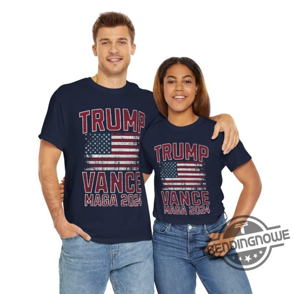 Trump Vance 2024 Shirt Election Rally Shirt American Flag Trump Train Rally Inauguration Day Shirt trendingnowe 3