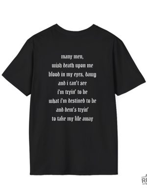 50 Cent Trump Lyrics Shirt Trump Assassination Attempt T Shirt Lyrics Donald Trump Shot Shirt Trump 2024 Usa Tee revetee 2