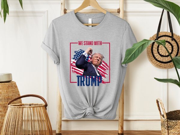 Trump Fight Shirt Trump Brave Fist In Air Pennsylvania Rally Trump Shooting Shirt Trump Merch Trump Shot Shirt Trump Shirts revetee 1