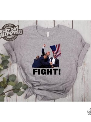 Donald Trump Fight Donald Trump Presidential Campaign Trump Shooting Shirt Trump Merch Trump Shot Shirt Trump Shirts revetee 2