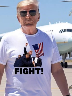 Donald Trump Fight Donald Trump Presidential Campaign Trump Shooting Shirt Trump Merch Trump Shot Shirt Trump Shirts revetee 3