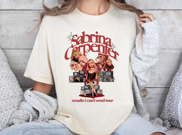 Sabrina 2024 Tour Shirt Sabrina Emails Tour Tour Concert Outfit Carpenter Graphic Shirt revetee 1