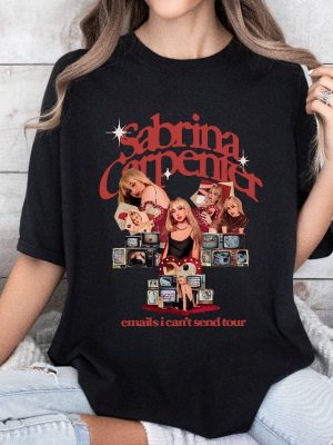 Sabrina 2024 Tour Shirt Sabrina Emails Tour Tour Concert Outfit Carpenter Graphic Shirt revetee 2