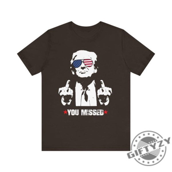 You Missed Trump Shirt Maga Sweatshirt Trump For President Tshirt 2024 Election Hoodie Unisex Presidential Election Shirt giftyzy 7