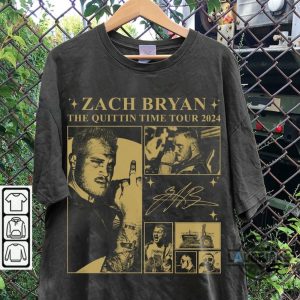 the quittin time tour 2024 zach bryan tshirt sweatshirt hoodie zach bryan concert shirts near me laughinks 3