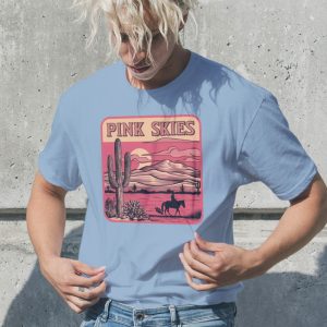 pink skies album cover zach bryan shirt