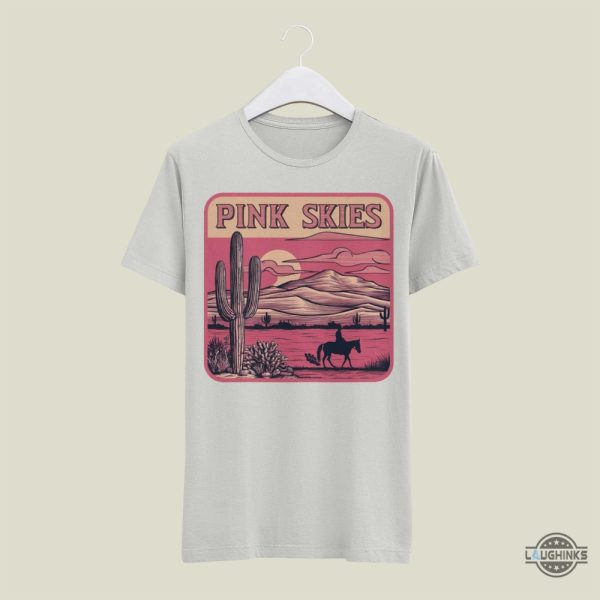 pink skies album cover zach bryan shirt