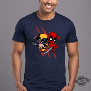 Deadpool And Wolverine Shirt Deadpool 3 Movie Shirt Graphic Tee For Film Fans Deadpool Wolverine Tee Fun Superhero Mashup Tee trendingnowe 3