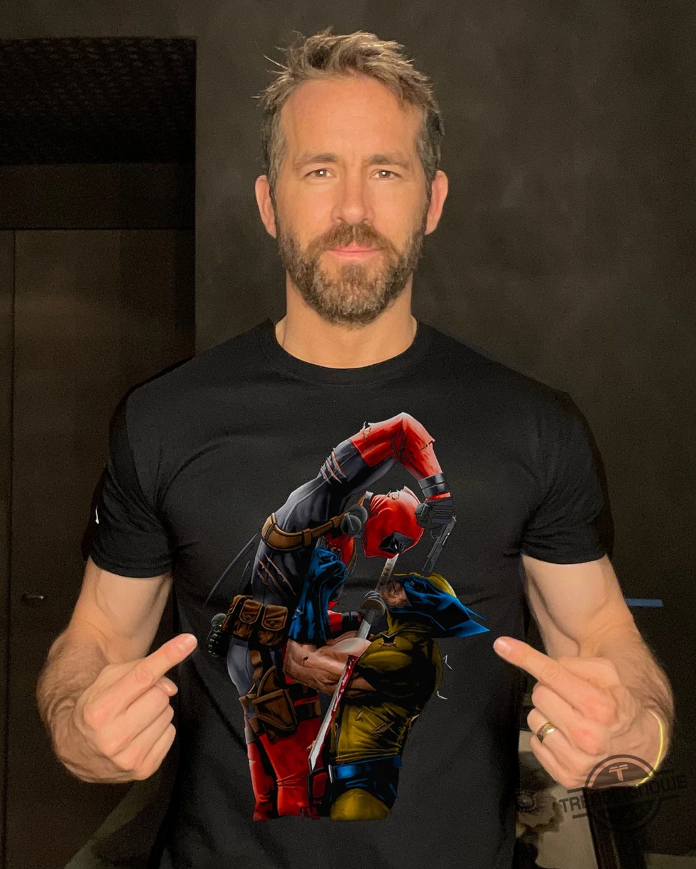 Deadpool And Wolverine Shirt Deadpool Fighting Wolverine T Shirt Funny Movie Themed Novelty Tee Shirt