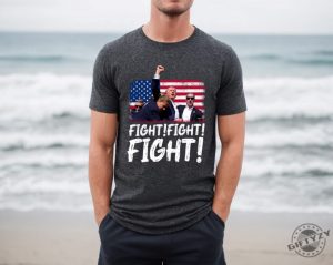 Trump Fight Fight Fight Tshirt Failed Assassination Trump Hoodie Trump Shooting Sweatshirt Trump Supports 2024 Shirt giftyzy 3