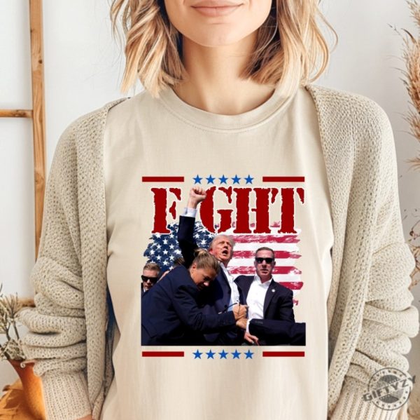 Fight Donald Trump Shirt Ill Fight Trump Hoodie I Stand With Trump Sweatshirt Donald Trump Tshirt Trump Shooting Shirt giftyzy 1