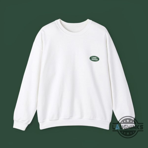 vintage land rover logo sweatshirt t shirt hoodie grey and green land rover shirts gift for car lovers laughinks 1