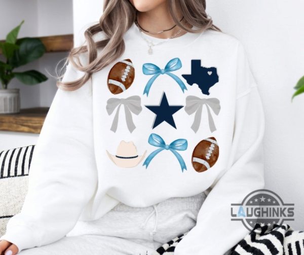 cute dallas cowboys football crewneck sweatshirt mens womens kids