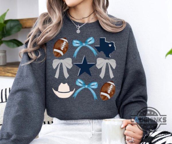 cute dallas cowboys football crewneck sweatshirt mens womens kids