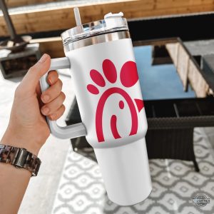 new chick fil a tumbler cup 2024 just a girl who loves chick fil a fast food 40oz stanley tumbler dupe laughinks 1