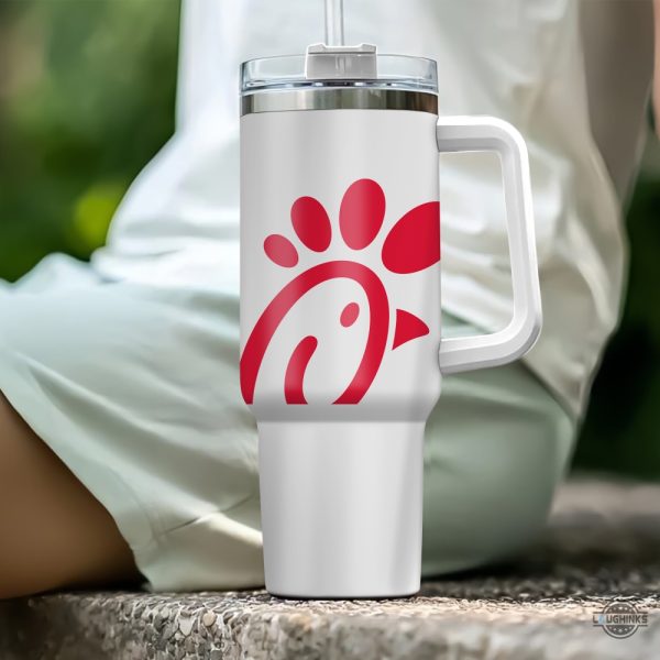 new chick fil a tumbler cup 2024 just a girl who loves chick fil a fast food 40oz stanley tumbler dupe laughinks 3