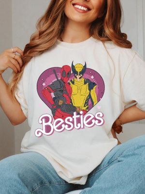 Cute Deadpool Wolverine Besties Forever Shirt Deadpool And Wolverine Shirt Deadpool And Wolverine Merch revetee 3