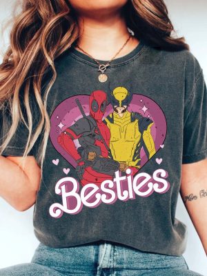 Cute Deadpool Wolverine Besties Forever Shirt Deadpool And Wolverine Shirt Deadpool And Wolverine Merch revetee 4