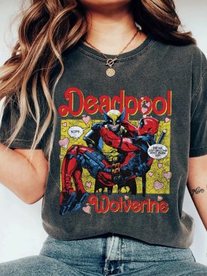 Deadpool Wolverine Besties Forever Shirt Fathers Day Shirt Wolverine Deadpool Movie Tee revetee 4