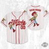 Custom Disney Toy Story Woody Baseball Jersey Sheriff Woody Buzz Lightyear Jersey Woody Jersey revetee 1