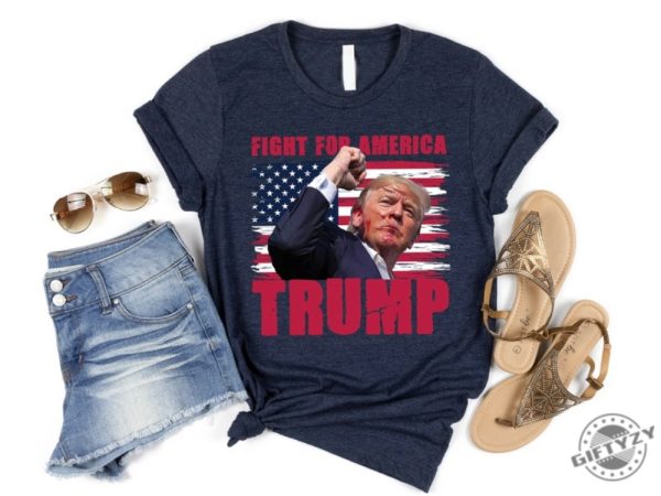 Failed Assassination Trump Tshirt Trump Grazed And Unfazed Hoodie Trump Shooting Sweatshirt Trump Supports 2024 Shirt giftyzy 1