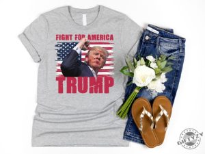 Failed Assassination Trump Tshirt Trump Grazed And Unfazed Hoodie Trump Shooting Sweatshirt Trump Supports 2024 Shirt giftyzy 4