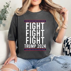 Trump Fight Fight Fight Shirt Trump 2024 Tshirt Trump Shot Fight Sweatshirt God Bless Trump Hoodie President Donald Trump Shirt giftyzy 2