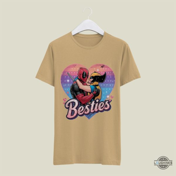 besties deadpool and wolverine shirt marvel superhero group matching shirts for best friends laughinks 3