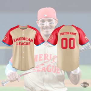 custom nike jarren duran baseball jersey shirt replica in boston red sox 2024 all star game mvp award laughinks 1