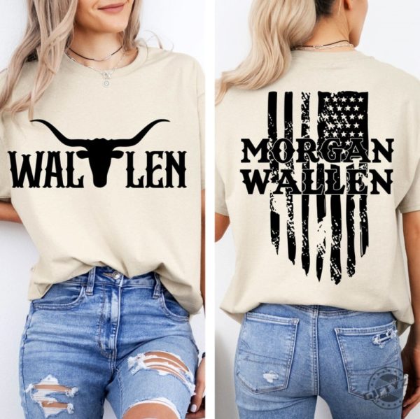 Morgan Wallen Shirt Wallen Bull Skull Country Music Tshirt Cowgirl Hoodie Bullhead Western Sweatshirt Morgan Wallen Unisex Shirt giftyzy 1