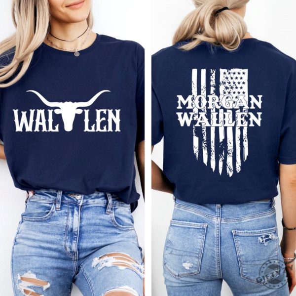 Morgan Wallen Shirt Wallen Bull Skull Country Music Tshirt Cowgirl Hoodie Bullhead Western Sweatshirt Morgan Wallen Unisex Shirt giftyzy 2