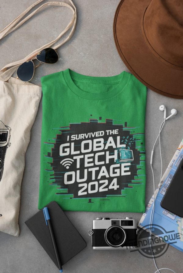 Global Tech Outage Shirt I Survived The Global Tech Outage Shirt Microsoft Windows Outage T Shirt Crowdstrike Shirt trendingnowe 1