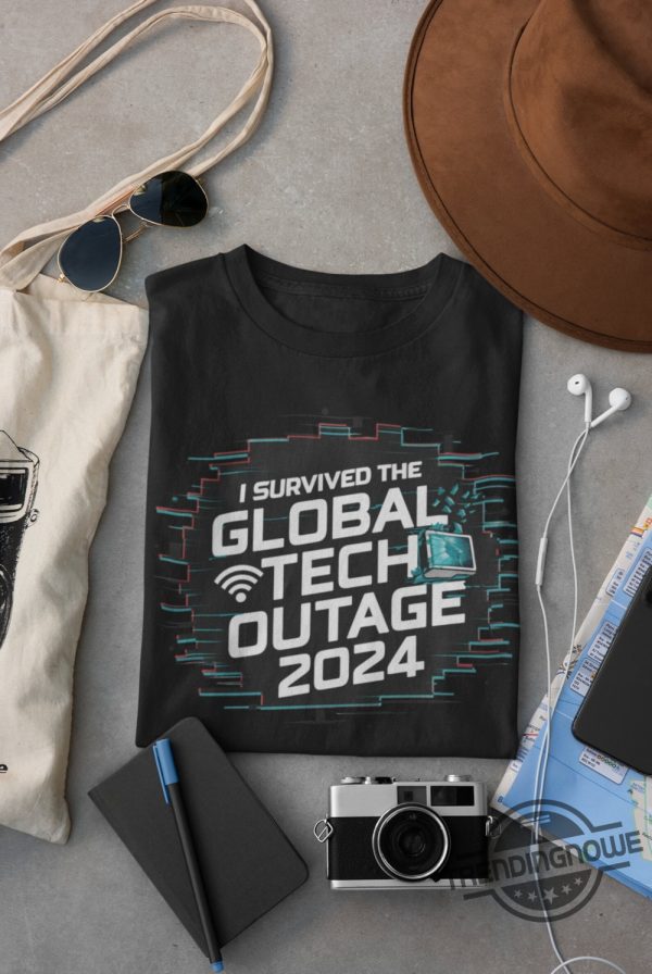 Global Tech Outage Shirt I Survived The Global Tech Outage Shirt Microsoft Windows Outage T Shirt Crowdstrike Shirt trendingnowe 3