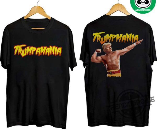 2 Side Hulk Hogan Real American 2024 Shirt Trumpamania T Shirt Donald Trump Hulk Hogan Maga Shirt Trumpmania Shirt trendingnowe 1