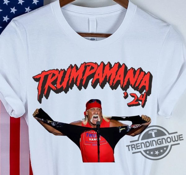 Hulk Hogan Trump Shirt Real American 2024 Shirt Trumpamania T Shirt Trump Hulk Hogan Maga Shirt Trumpmania Shirt trendingnowe 1