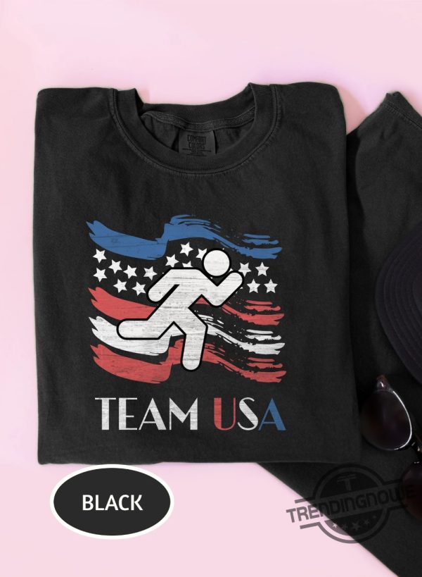 Olympics Shirt Track Team Usa Shirt Track Olympics Shirt Usa Proud Track Shirt Paris 2024 Shirt Summer Olympic Games 2024 trendingnowe 1