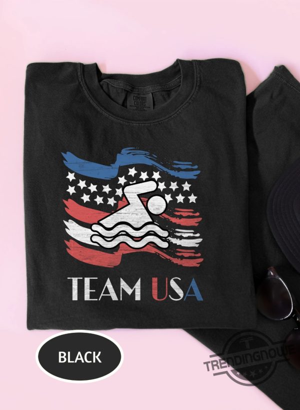 Olympics Shirt Swimming Team Usa Shirt Swimming Olympics Shirt Usa Proud Swimming Shirt Paris 2024 Shirt Summer Olympic Games trendingnowe 1